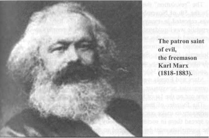 The patron saint of evil, the freemason - Karl Marx (1818-1883)