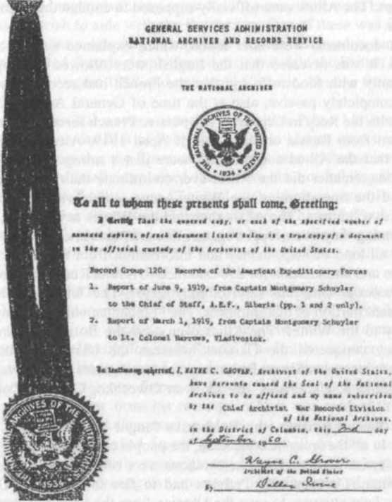 GSA National Archives and Records Service document